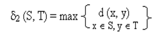 Intercluster distance